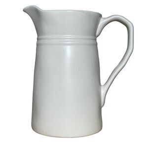 Bee & Willow Ivory Ceramic Embossed Bristol 60 oz. Pitcher